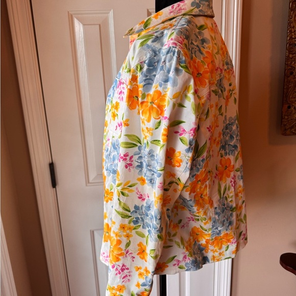 Jones New York Signature Floral Jacket - Picture 4 of 7